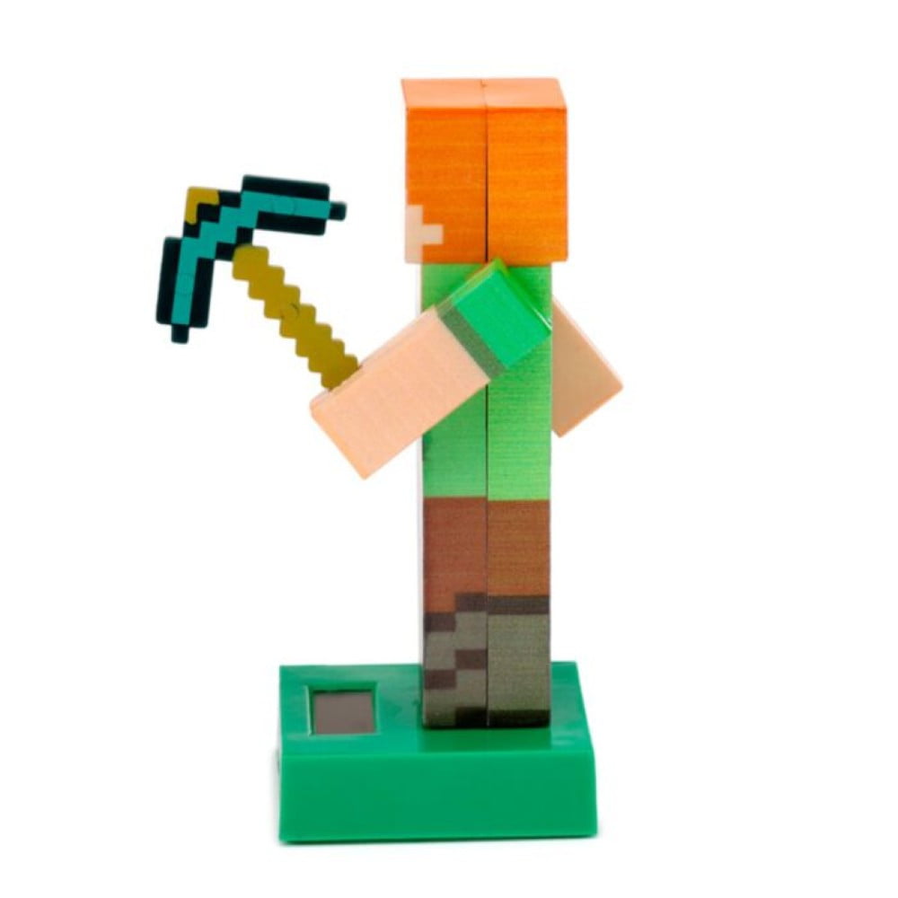 Figurine solaire Minecraft Alex