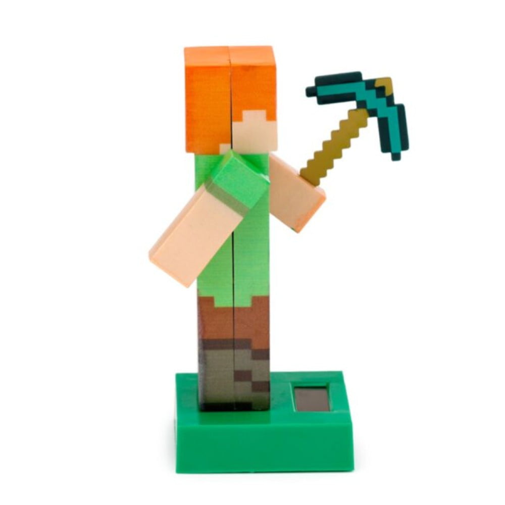 Figurine solaire Minecraft Alex