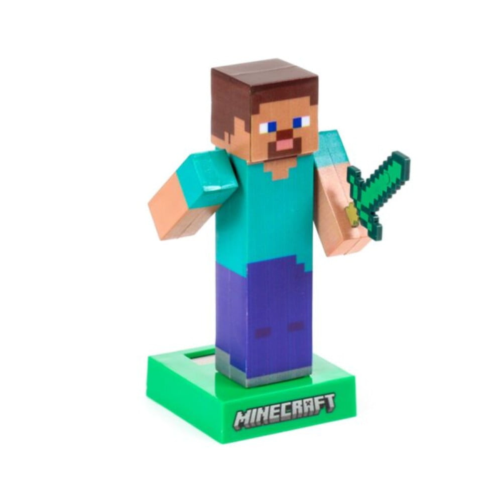 Figurine solaire Minecraft Steve