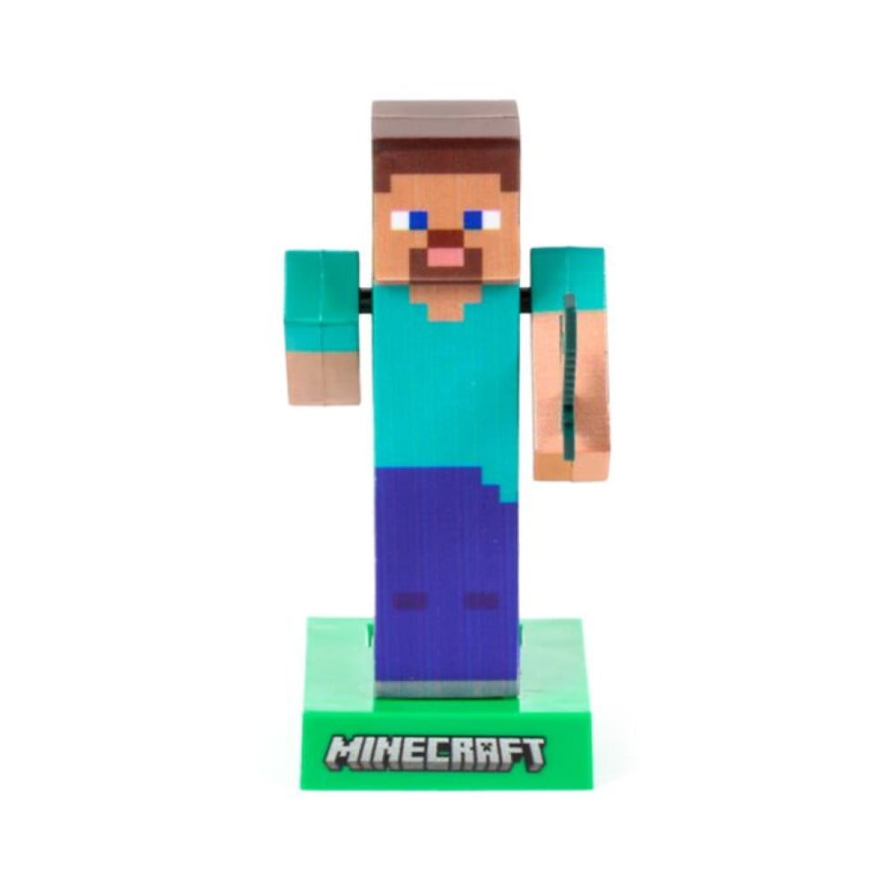 Figurine solaire Minecraft Steve