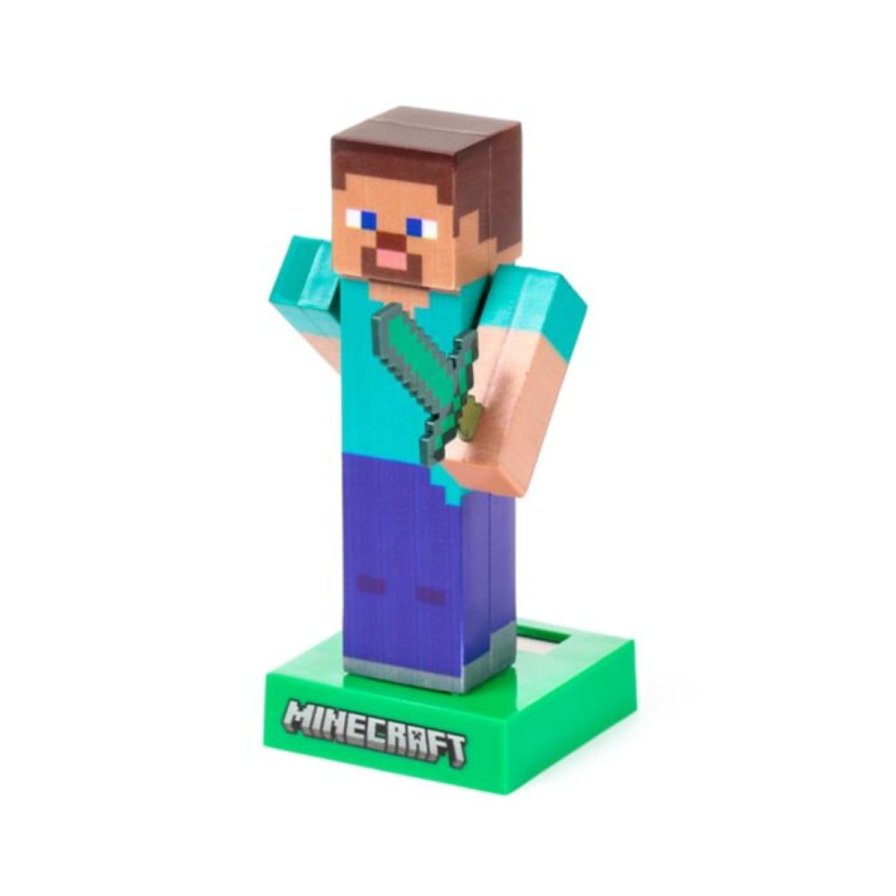 Figurine solaire Minecraft Steve