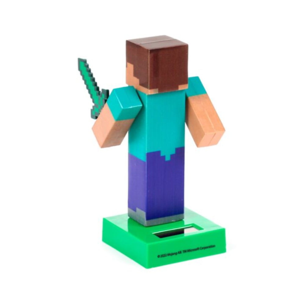 Figurine solaire Minecraft Steve