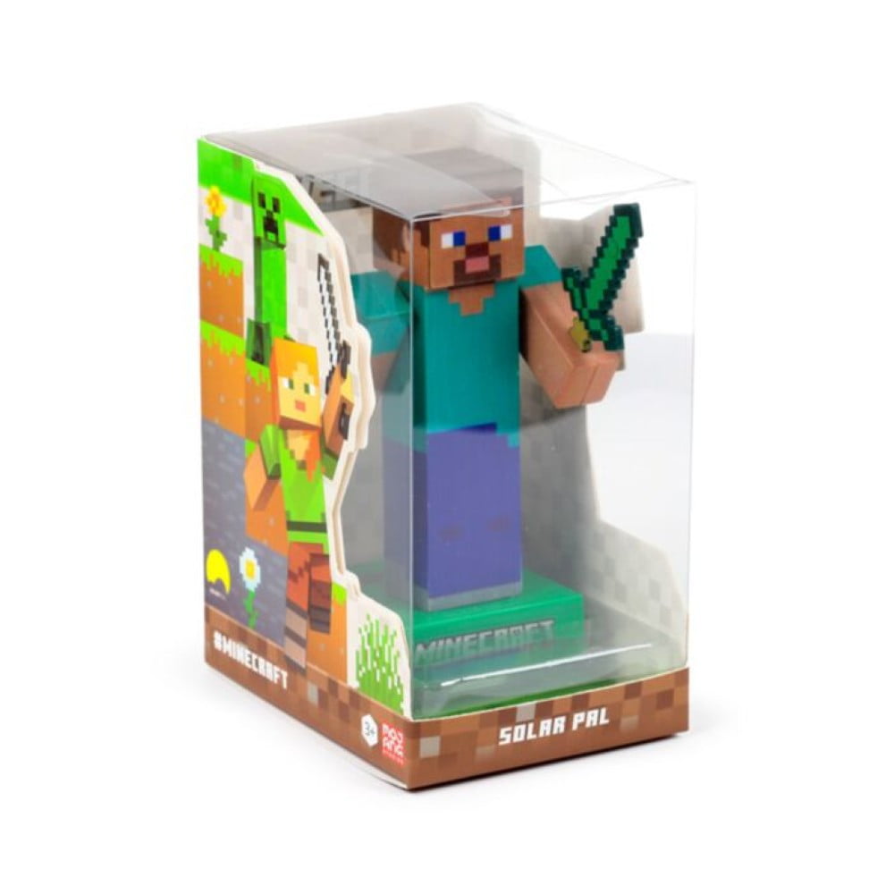Figurine solaire Minecraft Steve