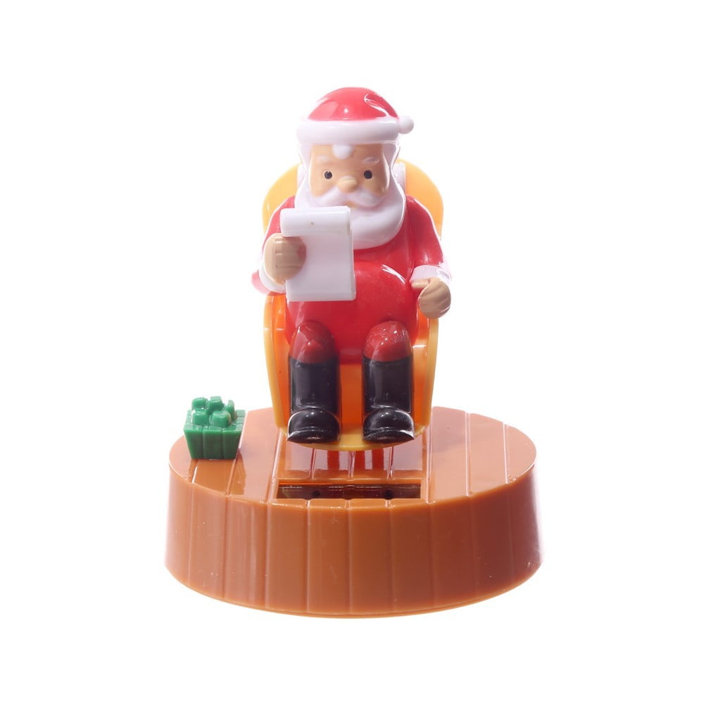 Figurine solaire Père Noël sur Chaise