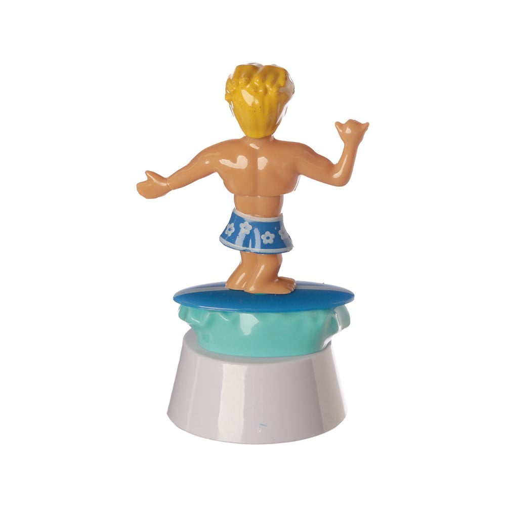 Figurine solaire Surfeur bleu