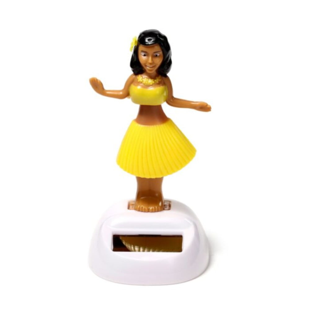 Figurine solaire Vahiné – Robe jaune