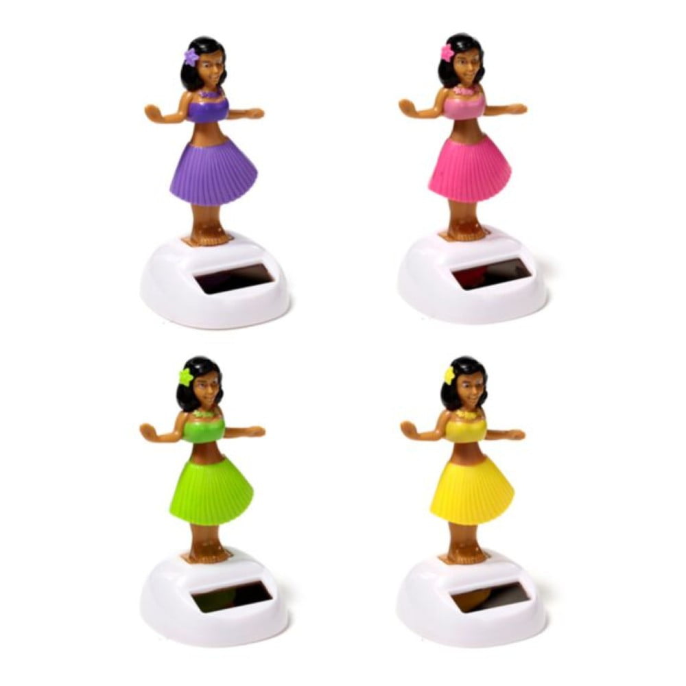 Figurine solaire Vahiné – Robe jaune
