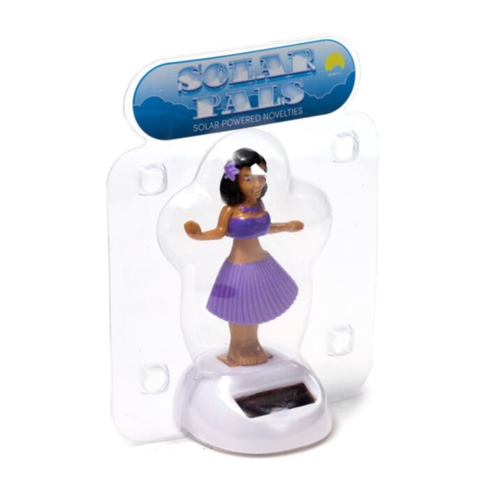 Figurine solaire Vahiné – Robe mauve