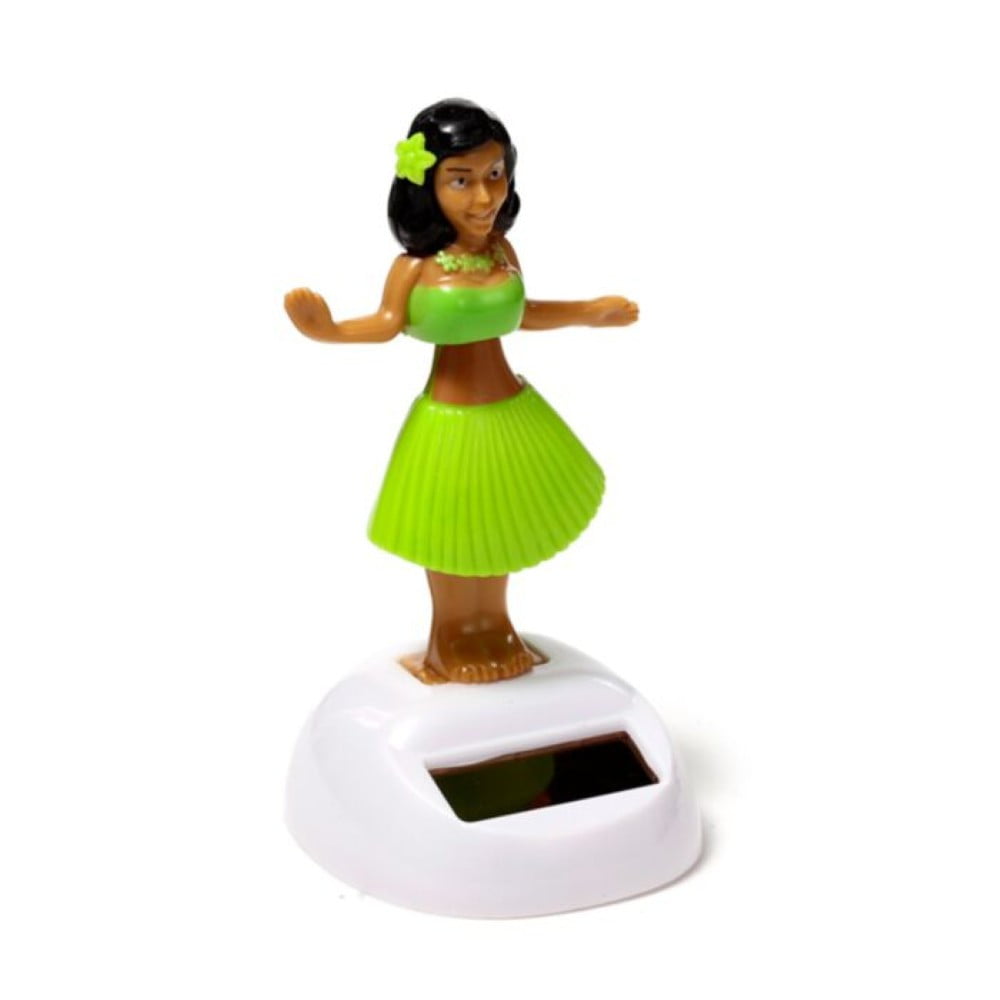 Figurine solaire Vahiné – Robe vert clair pomme