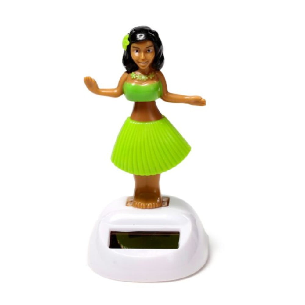 Figurine solaire Vahiné – Robe vert clair pomme