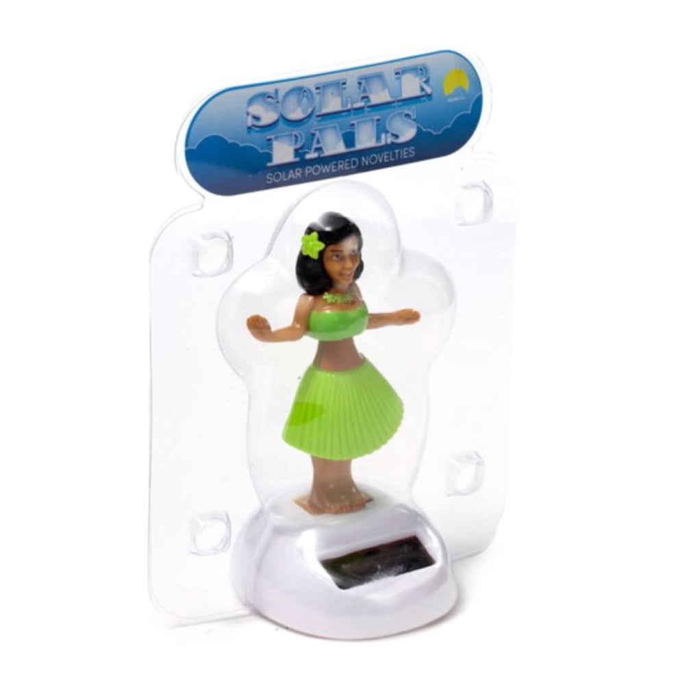 Figurine solaire Vahiné – Robe vert clair pomme