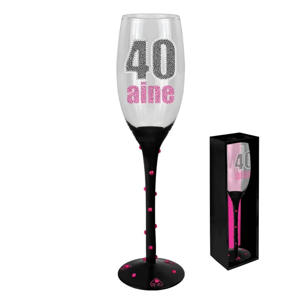 Flûte champagne noire 40aine