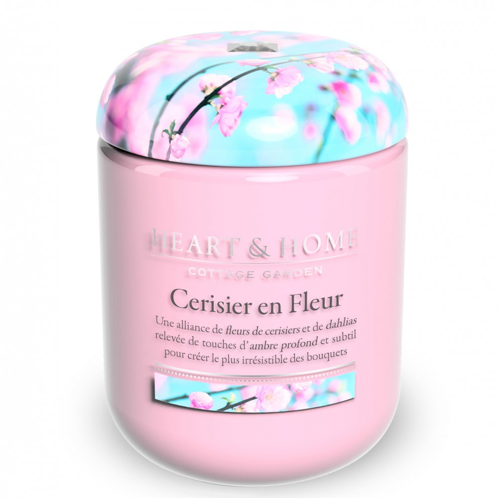 Grande jarre cerisier en fleur