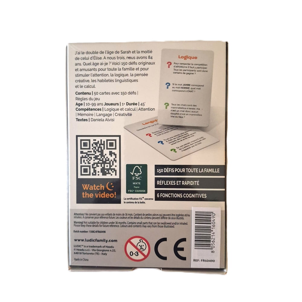 Headu Brain cards ACTIVE MINDS âge 10 à 99 ans