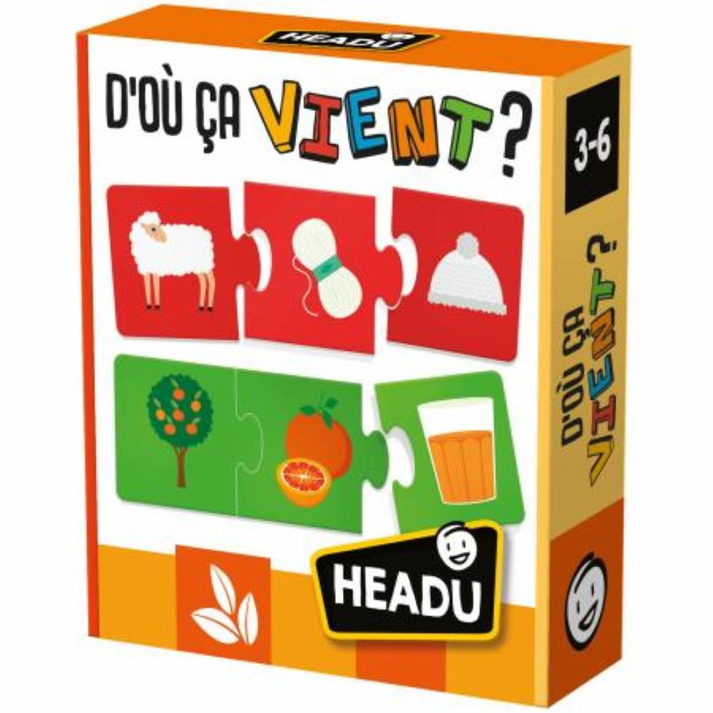 HEADU D'où ça Vient âge 3 à 6 ans