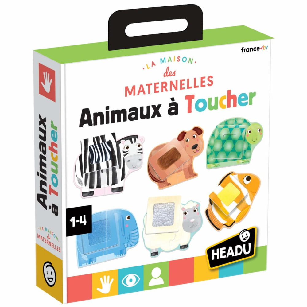Headu jeu Animaux à toucher Montessori âge 1 à 4 ans