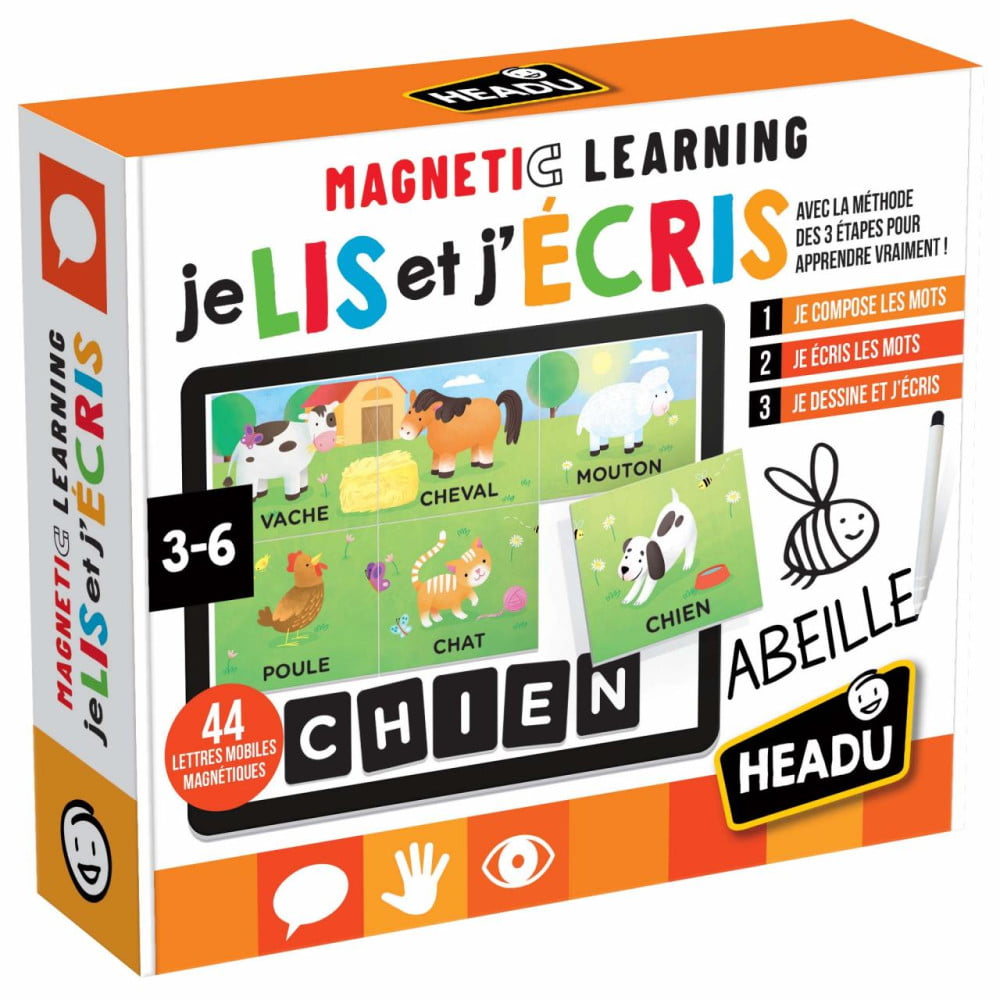Headu Magnetic Learning Je Lis et J'écris âge 3 à 6 ans