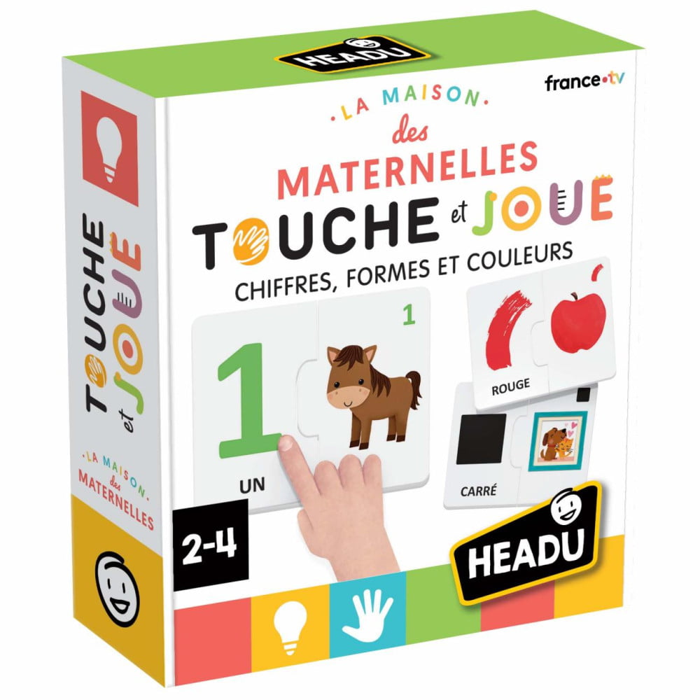 Headu Jeu Chiffres Formes et Couleurs âge 2 à 4 ans Maison des Maternelles