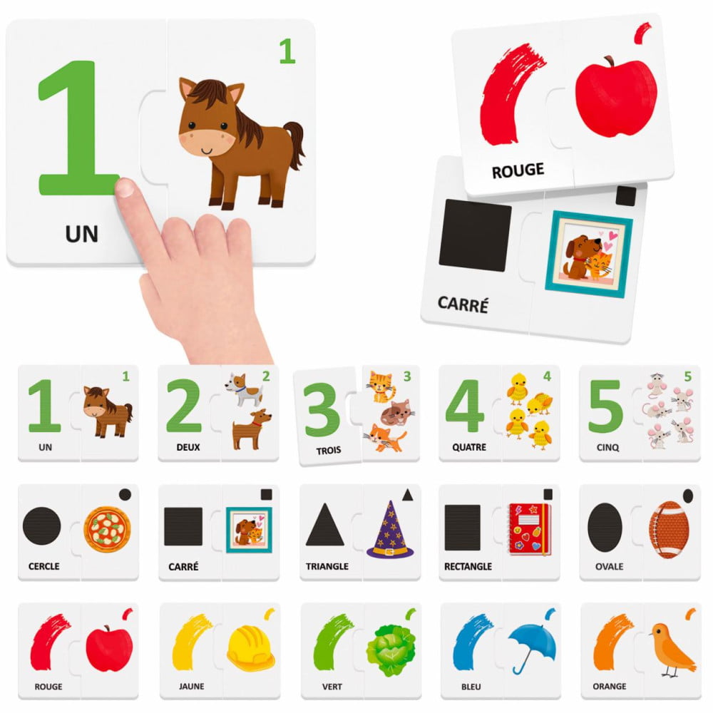 Headu Jeu Chiffres Formes et Couleurs âge 2 à 4 ans Maison des Maternelles