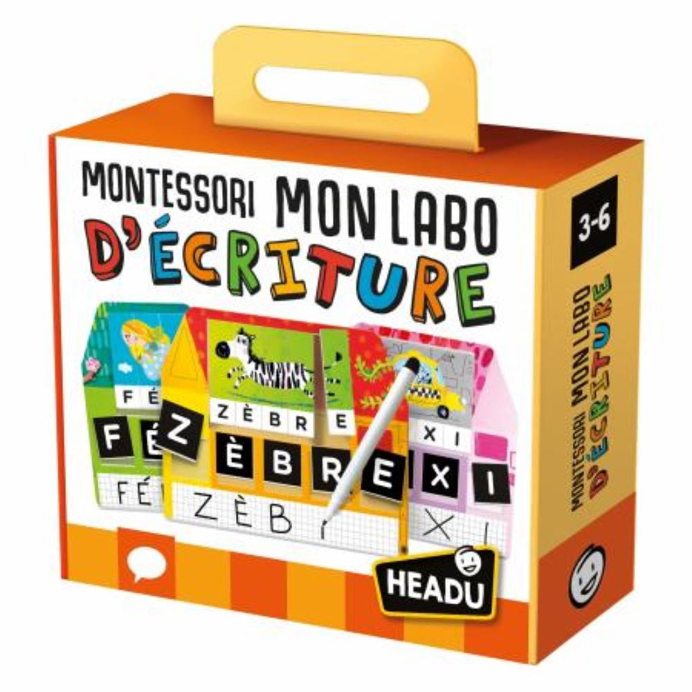 HEADU Mon Labo d'écriture Montessori âge 3 à 6 ans