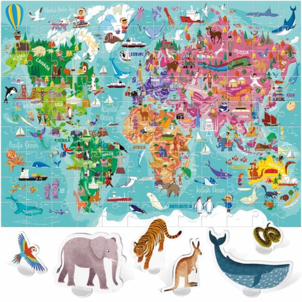 Headu Puzzle géant World Tour âge à partir de 5 ans