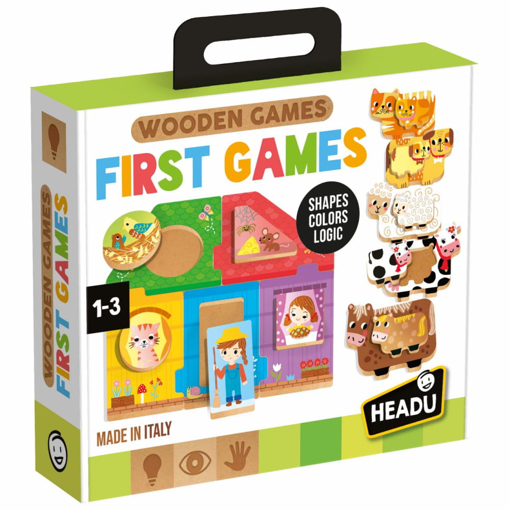 Headu Wooden Games First Games âge 1 à 3 ans