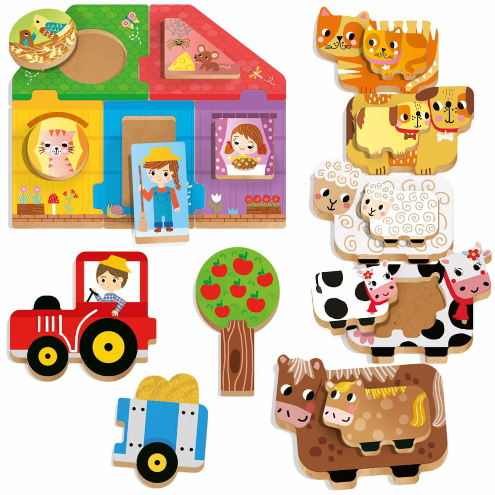 Headu Wooden Games First Games âge 1 à 3 ans