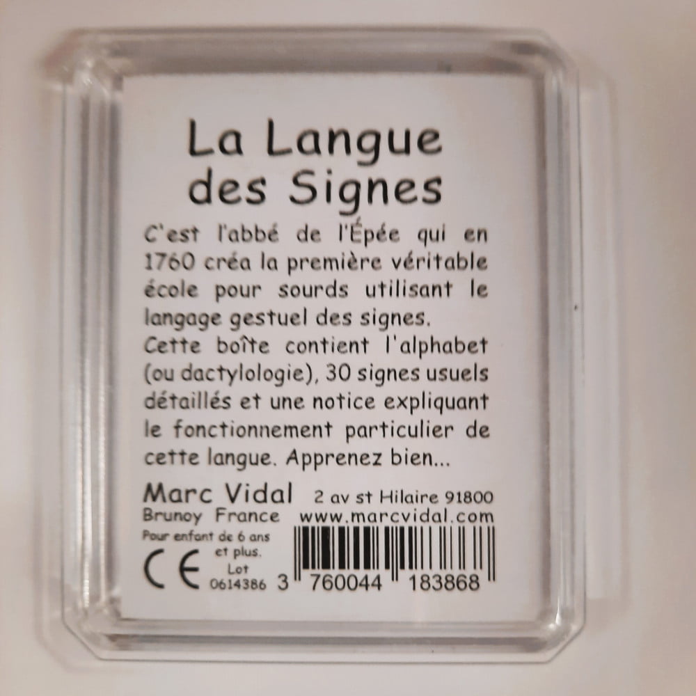 Le langage des signes