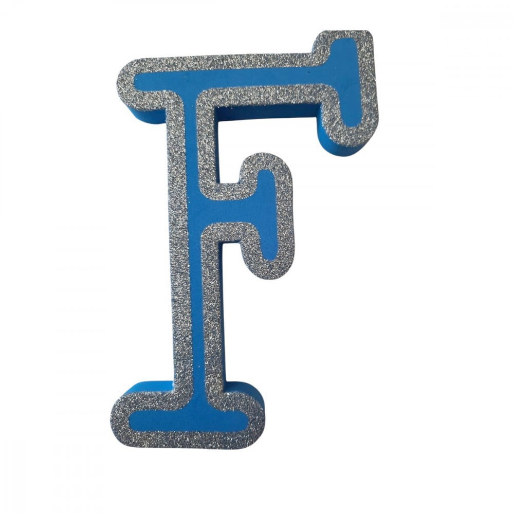 Lettre F de porte Bleue