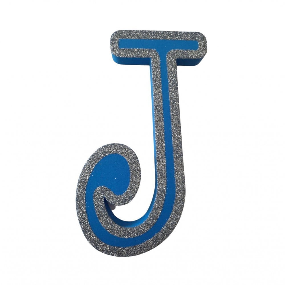 Lettre J de porte Bleue