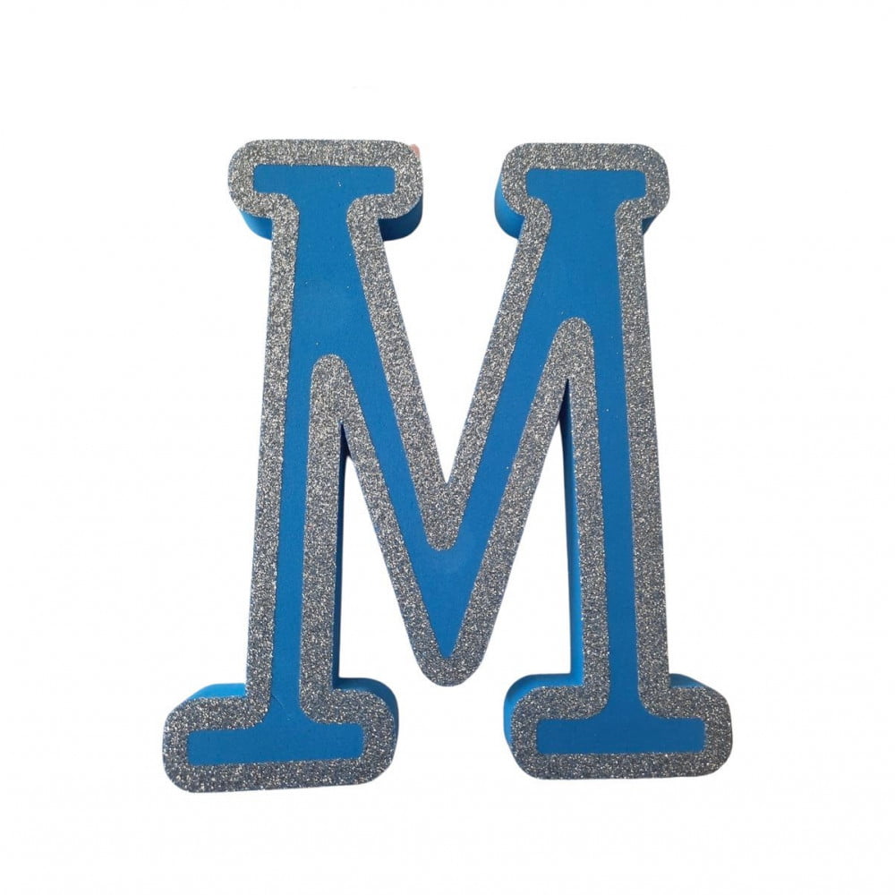 Lettre M de porte Bleue