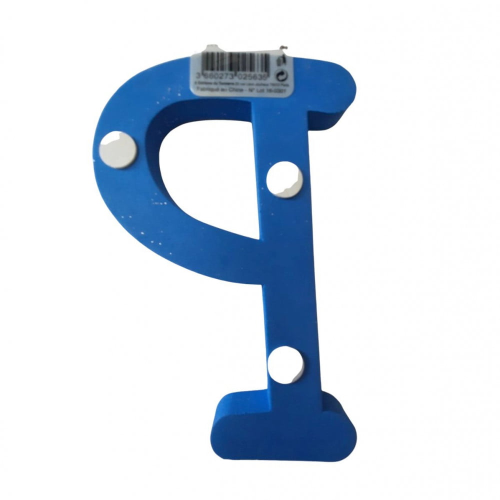 Lettre P de porte Bleue