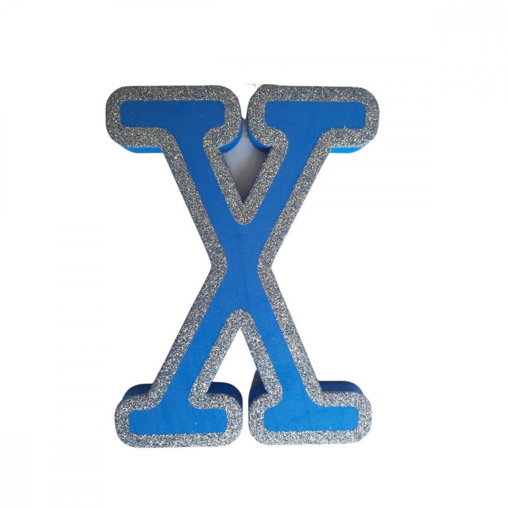 Lettre X de porte Bleue