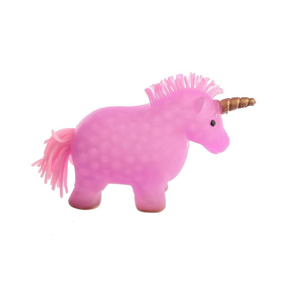 Licorne à presser violette à billes