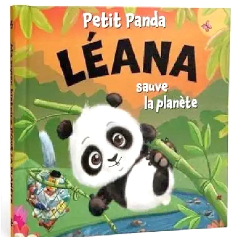 Livre Petit Panda personnalisé prénom Léana