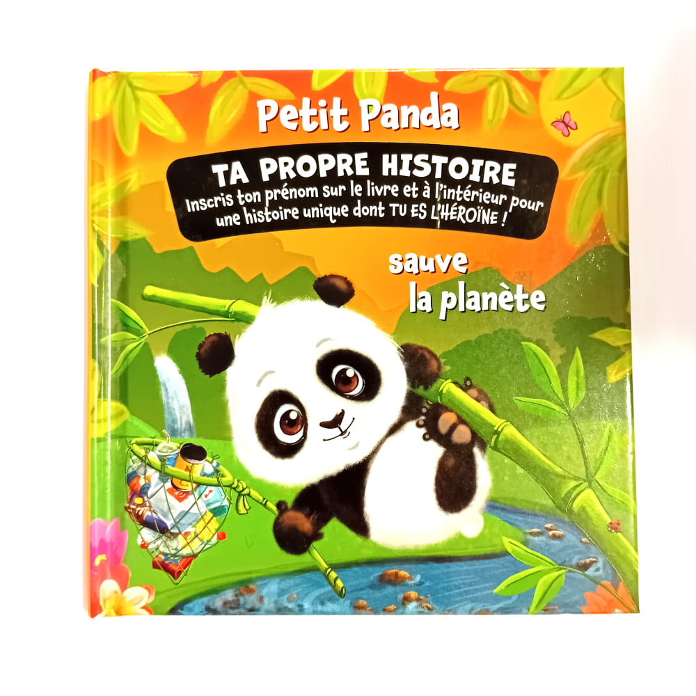 Livre Petit Panda personnalisé prénom Ta propre histoire Fille