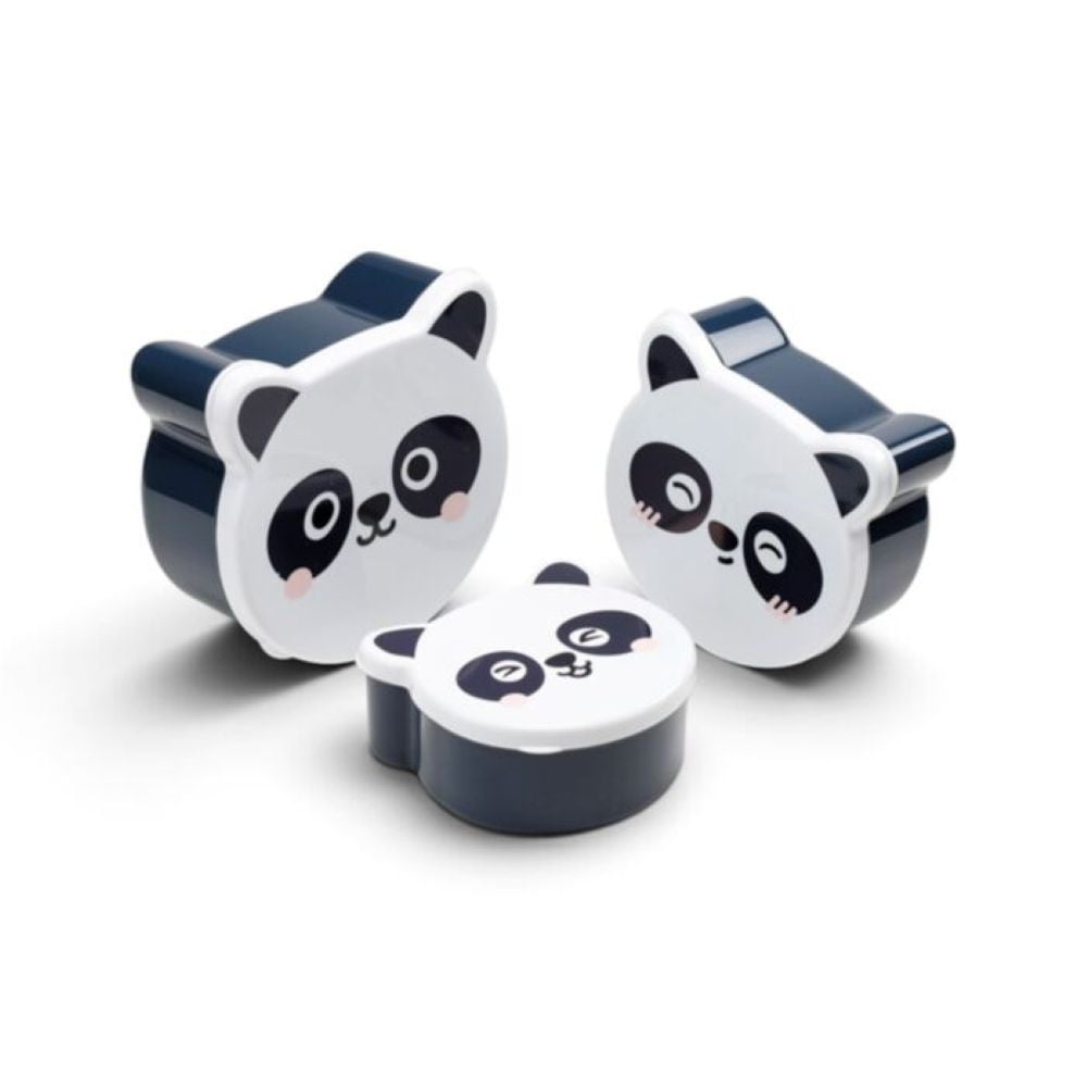 Lot de 3 boîtes repas Adoramals Panda