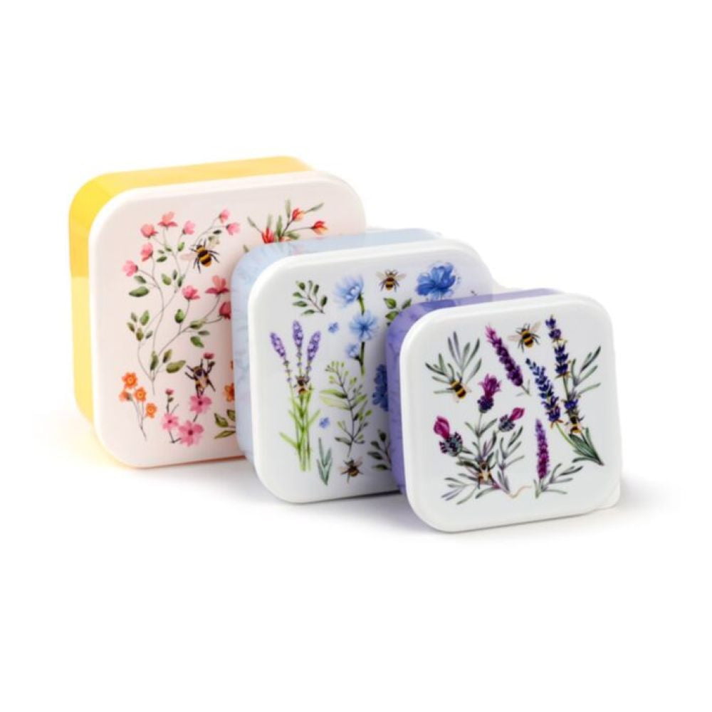 Lot de 3 boîtes repas The Nectar Meadows – Abeille et fleurs