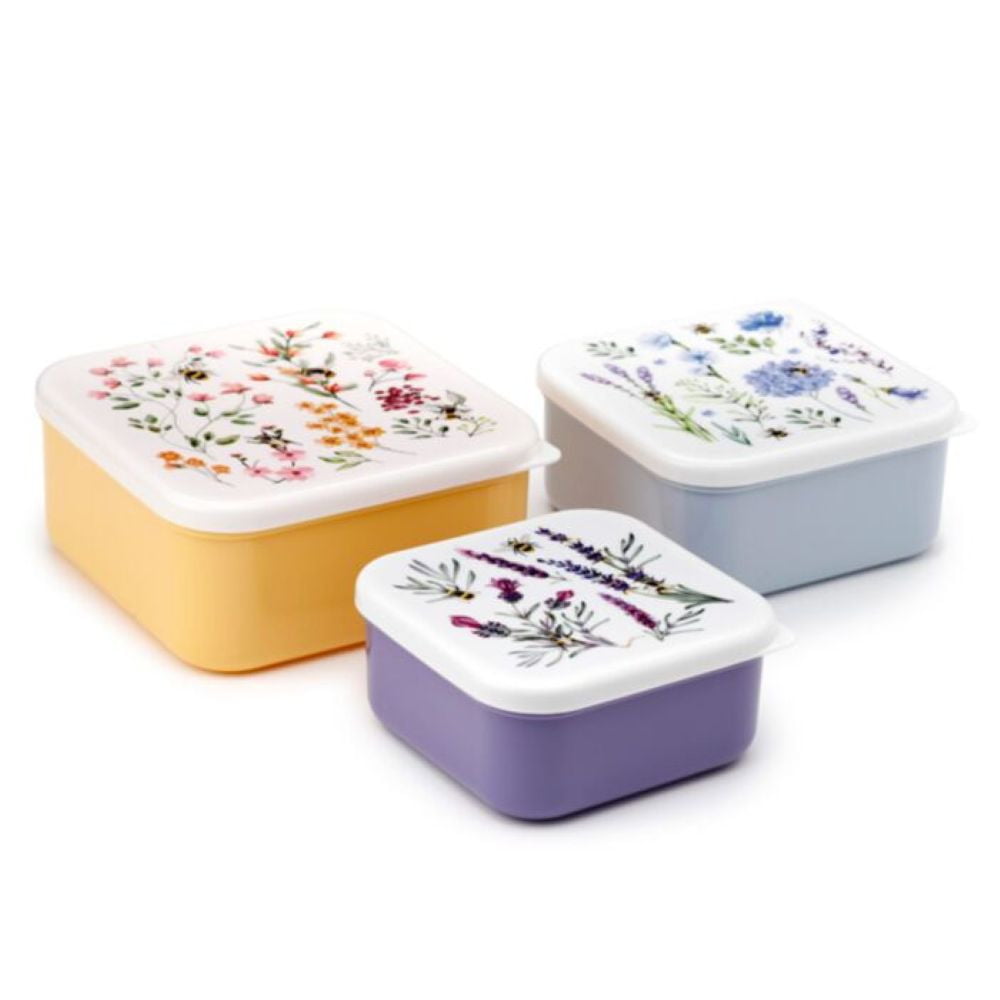 Lot de 3 boîtes repas The Nectar Meadows – Abeille et fleurs