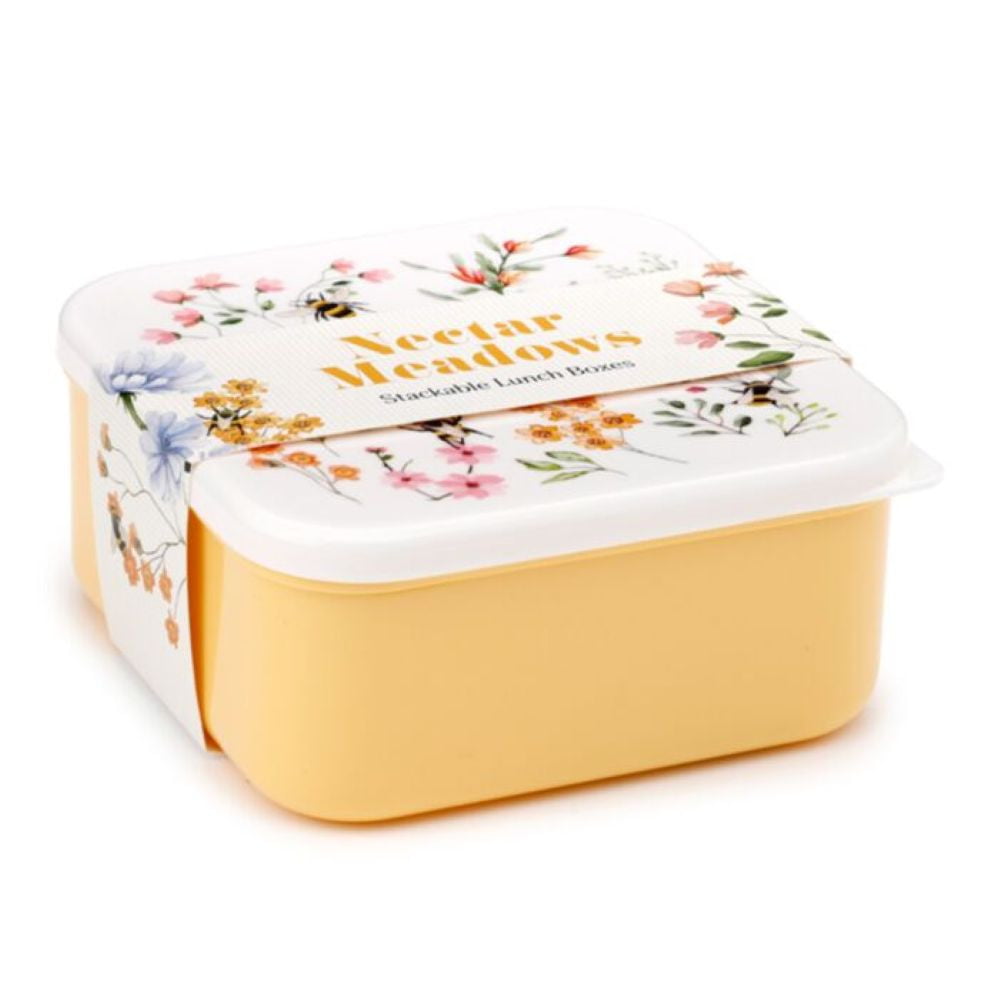 Lot de 3 boîtes repas The Nectar Meadows – Abeille et fleurs