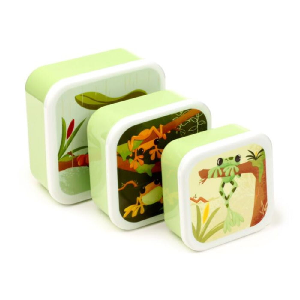 Lot de 3 boîtes repas Tropical Tree Frog – Grenouilles tropicales