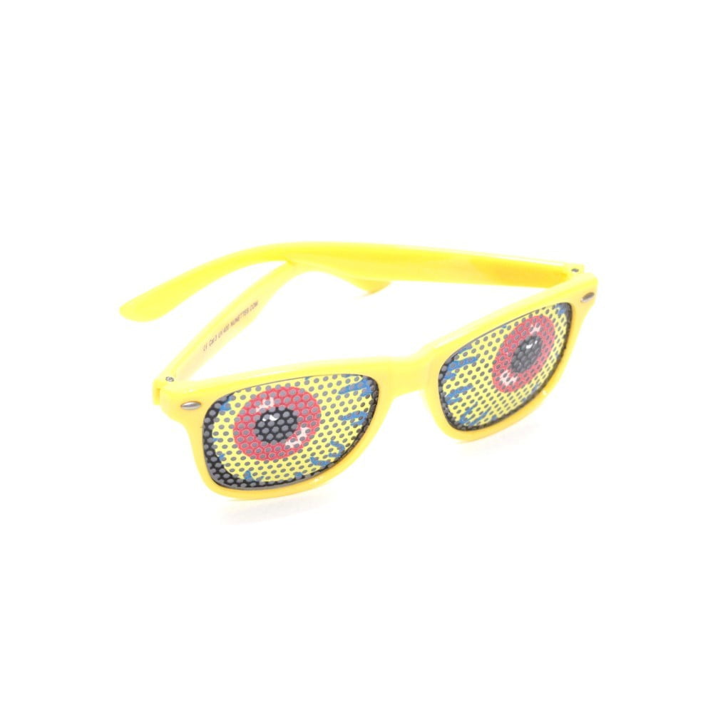 Lunettes de soleil humoristiques jaune