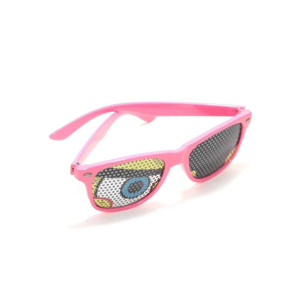 Lunettes de soleil humoristiques rose