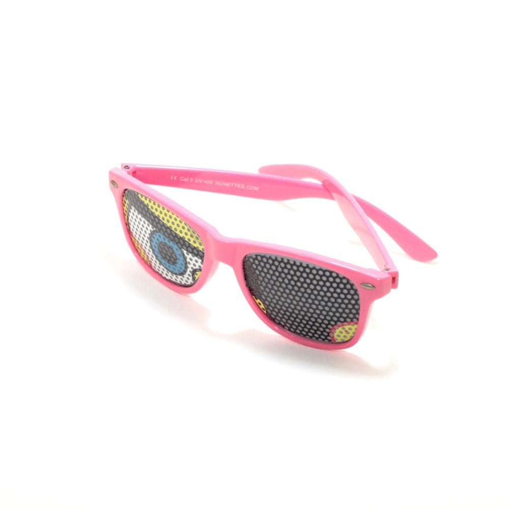 Lunettes de soleil humoristiques rose