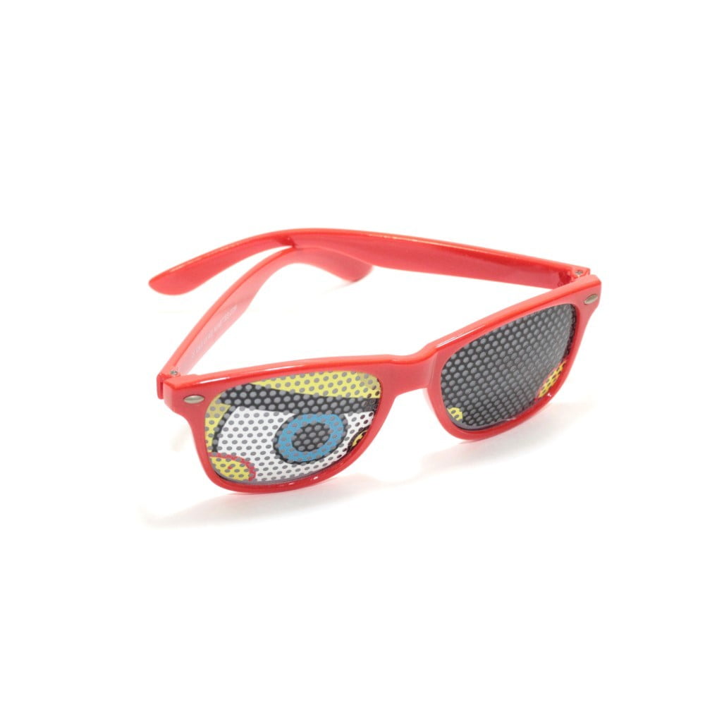 Lunettes de soleil humoristiques rouge