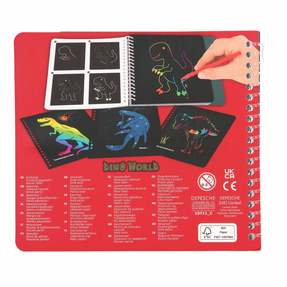 Magic Scratch Dino World Mini album