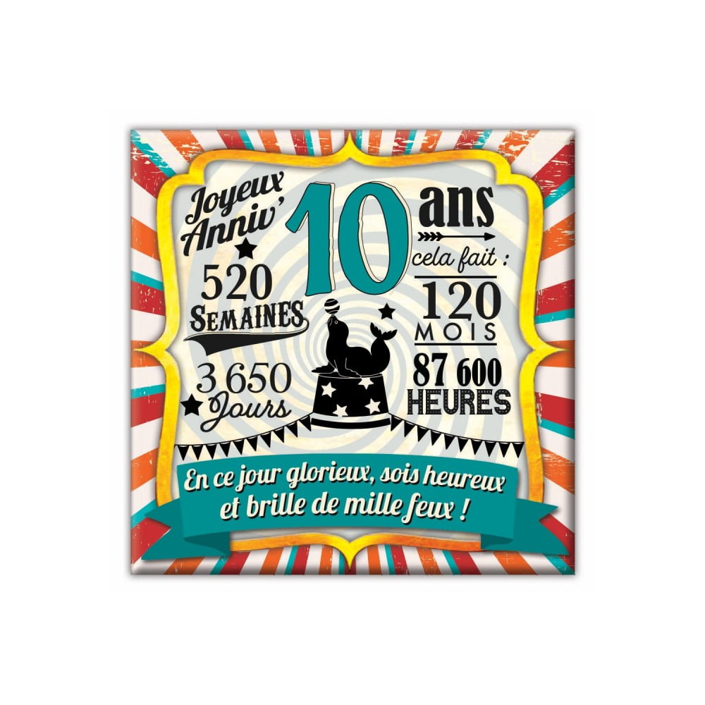 Magnet Anniversaire 10 ans