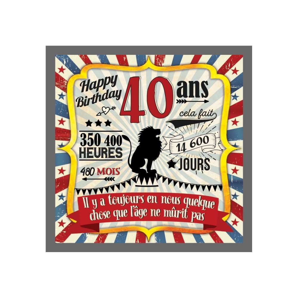 Magnet Anniversaire 40 ans