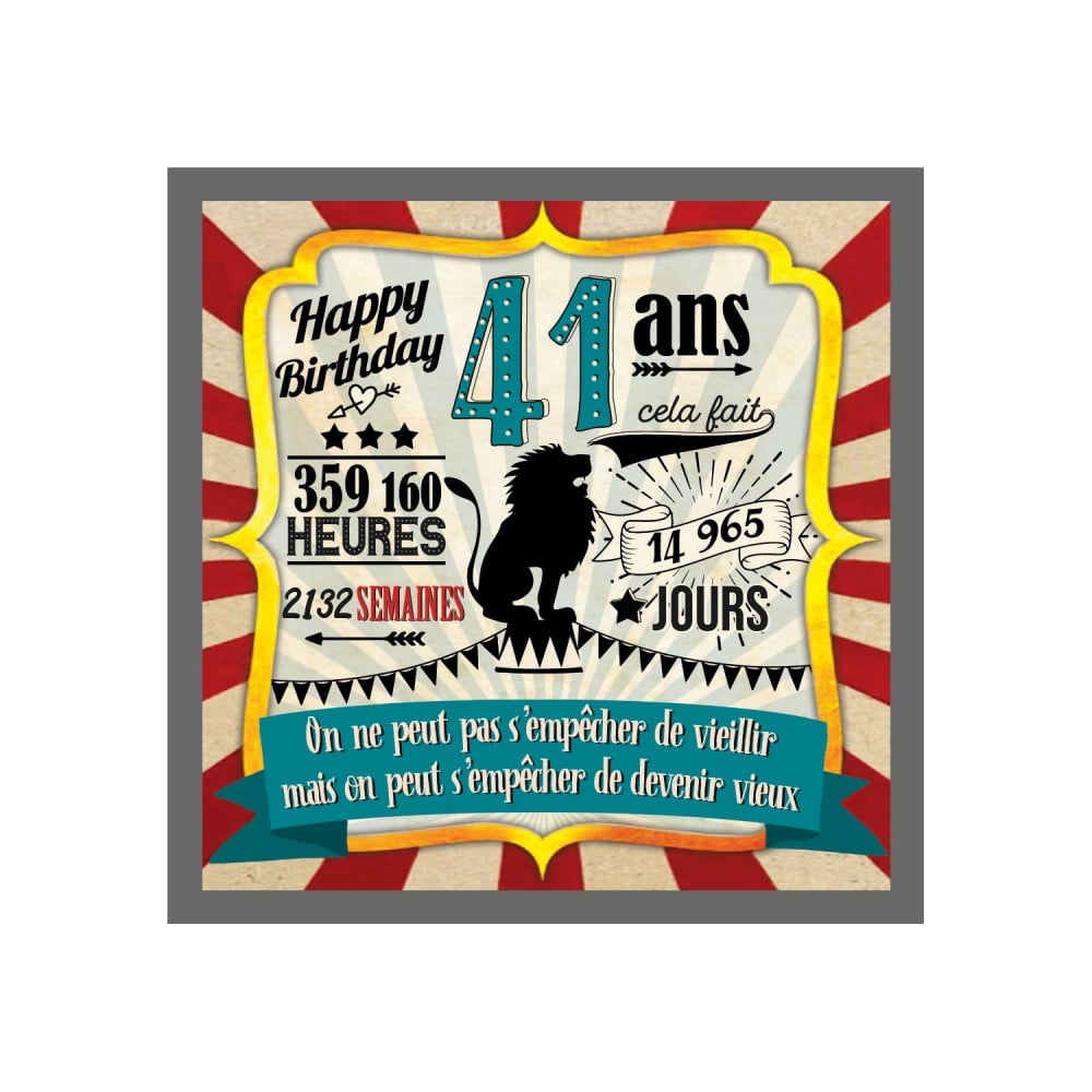 Magnet Anniversaire 41 ans