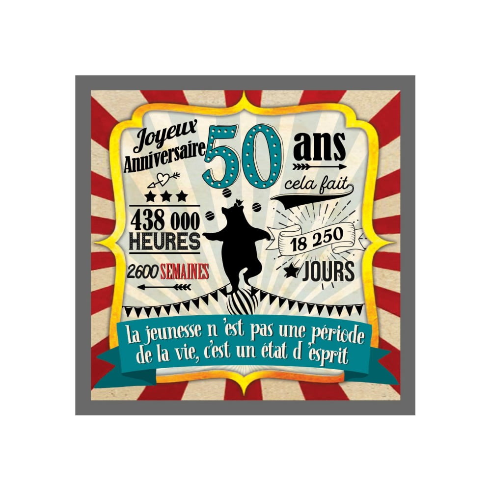 Magnet Anniversaire 50 ans